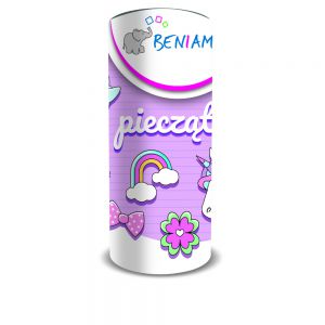 Pieczątki drewniane Beniamin Dziewczęce, 12szt